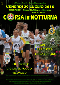 Manifesto corsa in notturna 2016