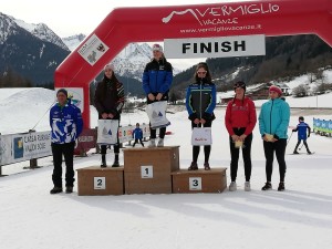 premiazione gara inseguimento - allieve 3a Gabrielli Gloria