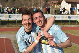 Foto Dax e Martin dopo vittoria contro Albiano