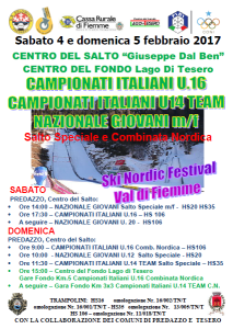 4-5.02.2017 Campionati Italiano Salto e Comb.Nordica Nordik Ski Festival
