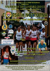 2017.7.28 Predazzo Manifesto Corsa in Notturna