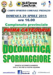 29.04 Dolomitica vs Spormaggiore